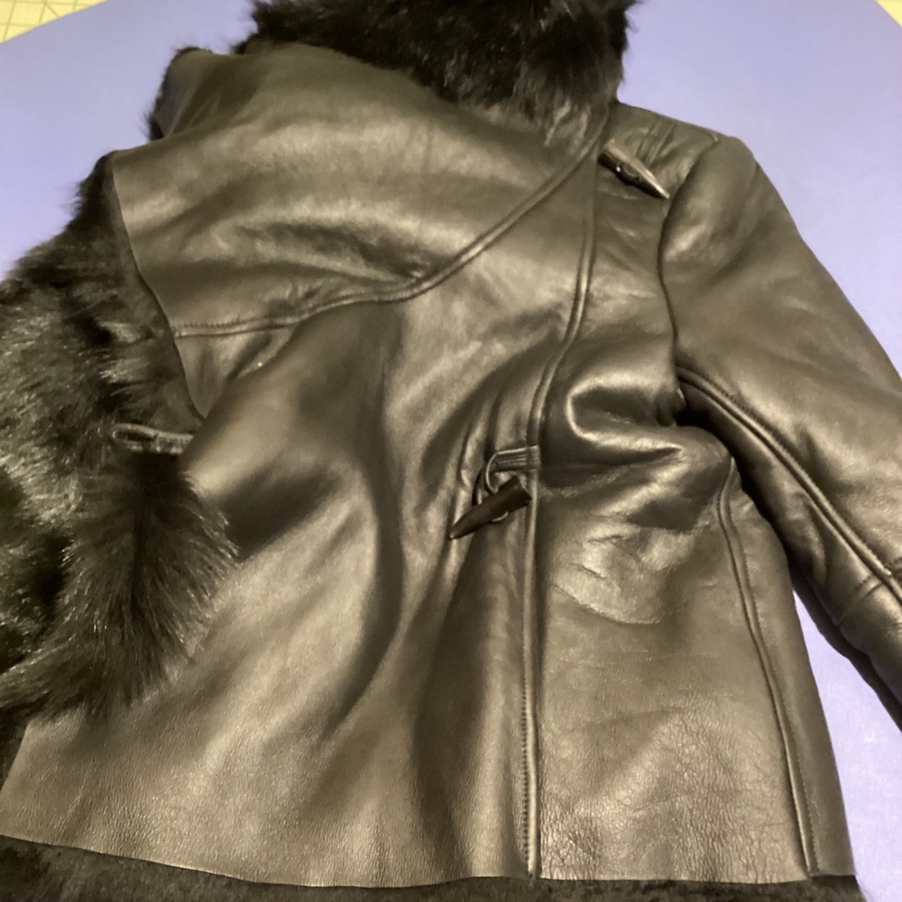 Michelle Mason 100% lamb shearling coat NWT 0 - Picture 5 of 8